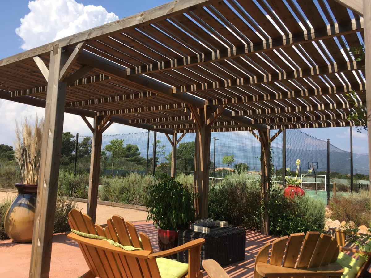 L'Hacienda Piscine chauffée à 28, spa, boulodrome et court de Tennis privés, 2 villas indépendantes Porto Vecchio Esterno foto