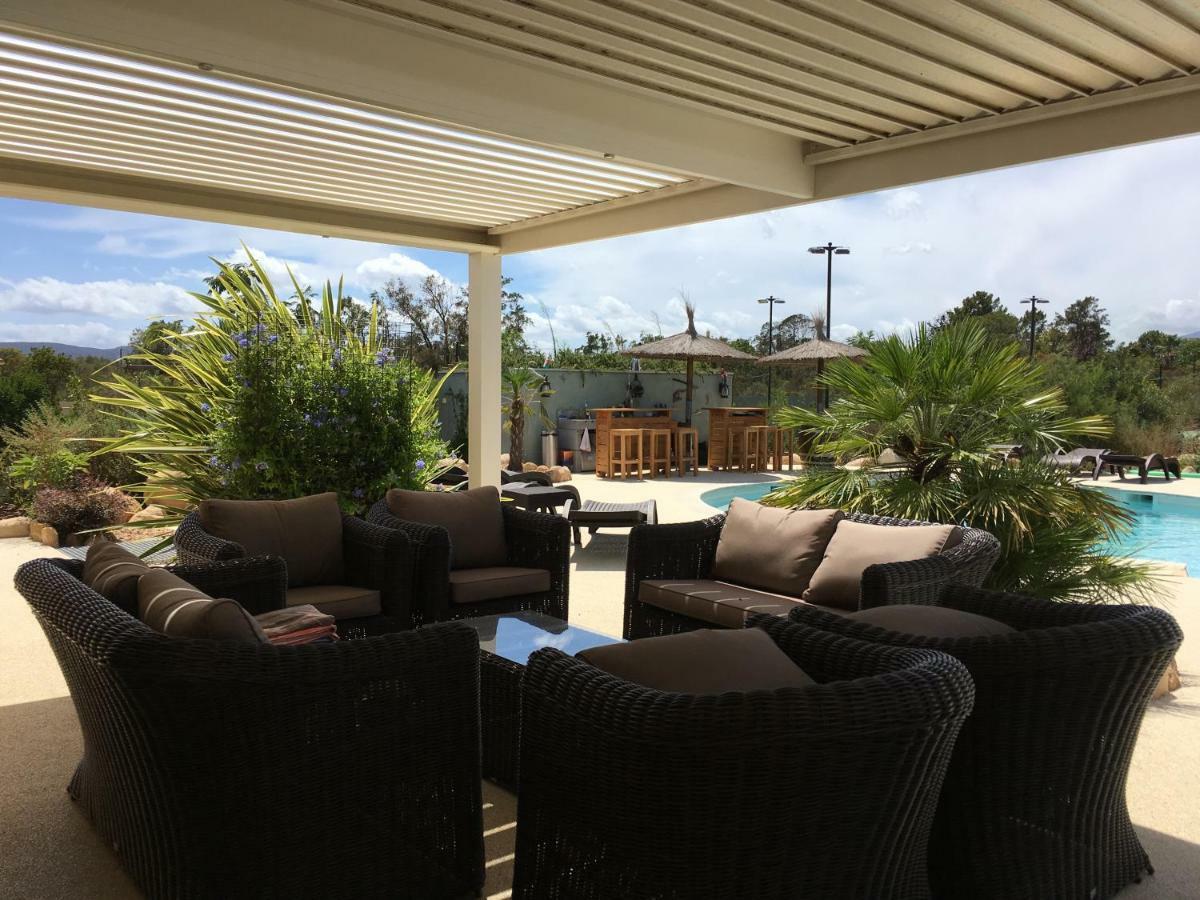 L'Hacienda Piscine chauffée à 28, spa, boulodrome et court de Tennis privés, 2 villas indépendantes Porto Vecchio Esterno foto